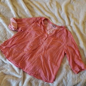 Dalia coral blouse
